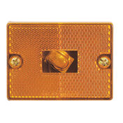 Optronics Square Reflector Trailer Marker/Clearance Light, Amber